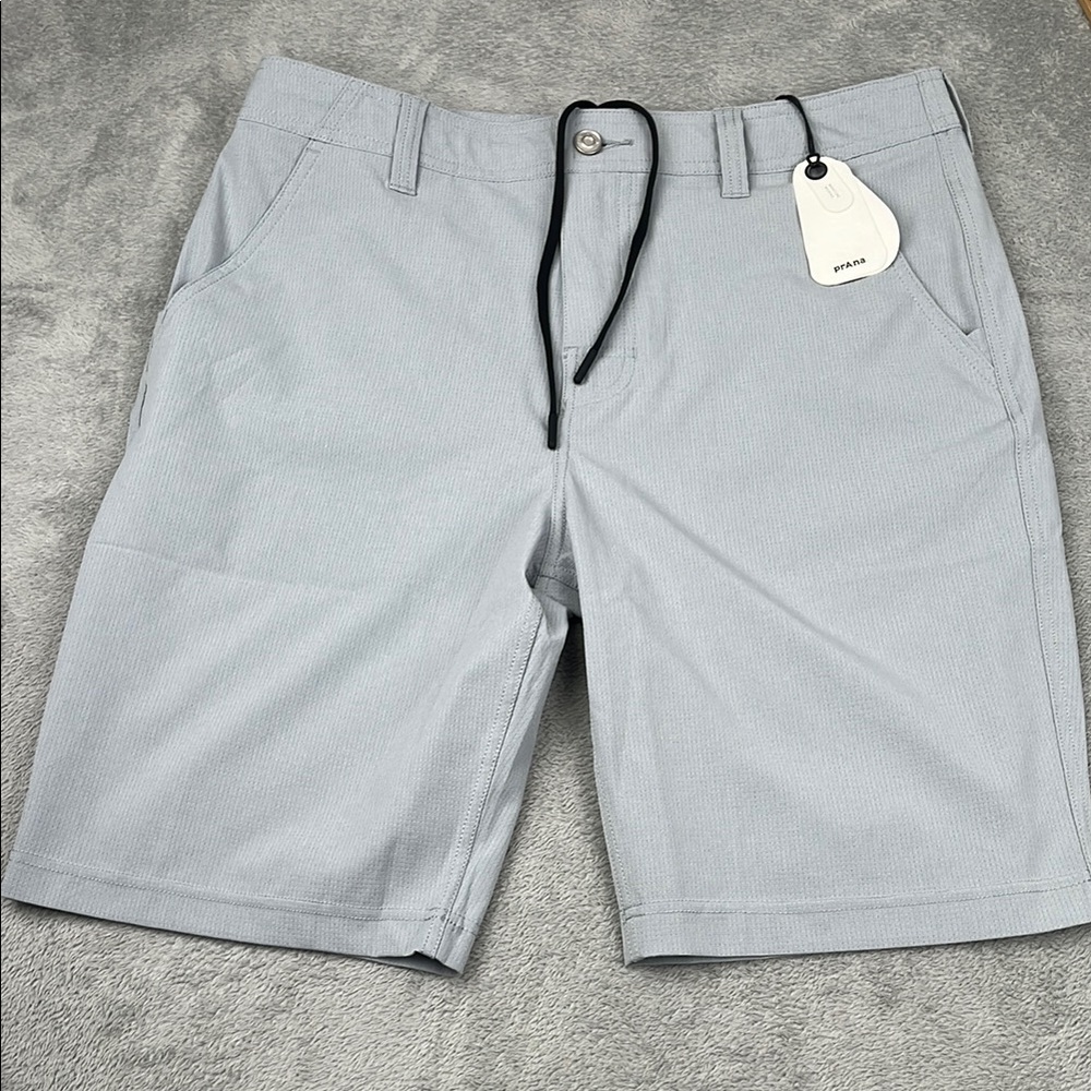 NEW Prana 34 Men's Hybridizer Quarry Gray Shorts Standard Fit